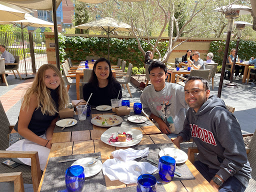 The first UCLA DataSquad cohort was able to meet for the first time in person over lunch at the UCLA Luskin Conference Center.